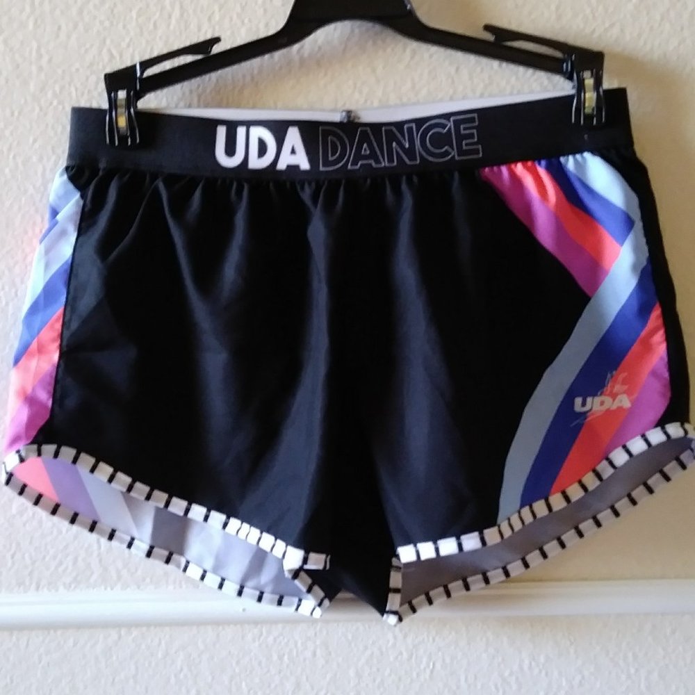 SOLD SOLD Varsity Black /Colorful Active Short S - Picture 3 of 16